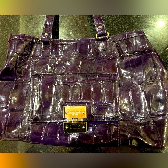 Kate Spade Crocodile Embossed Leather Tote Bag - Picture 3 of 5